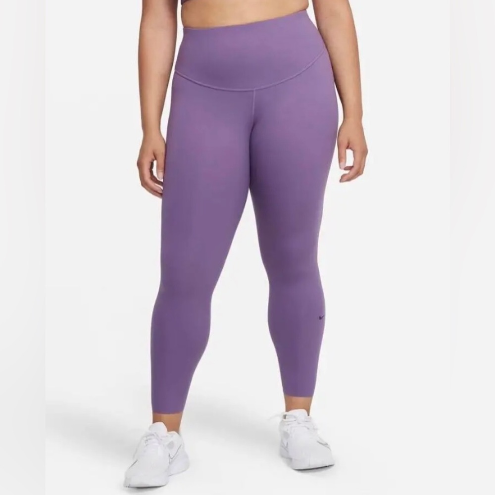 NIKE One Luxe Women's Mid-Rise 7/8 Leggings Plus 3X Color Purple CZ3290-528